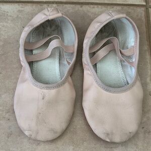 Stelle Pink Leather Ballet Shoes